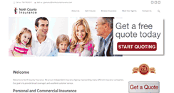 Desktop Screenshot of northcountyinsurance.com